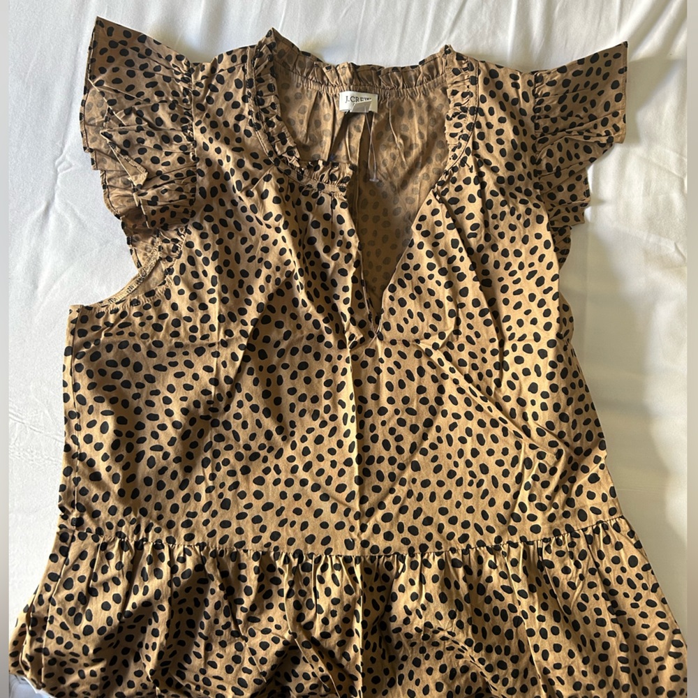 J Crew Tiered Midi Dress Size Medium